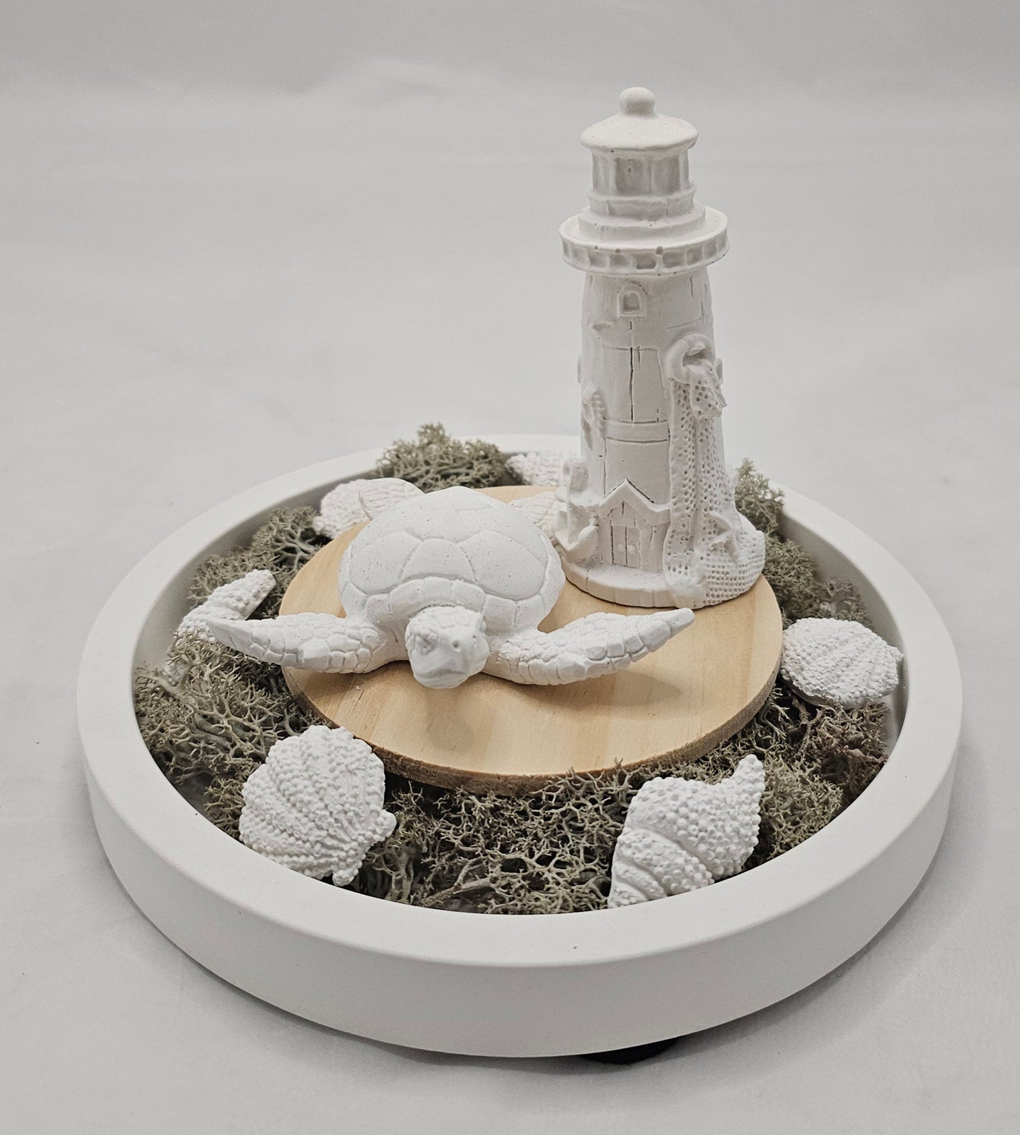 Deko Set "Maritim", aus Raysin gegossen und geschliffen.