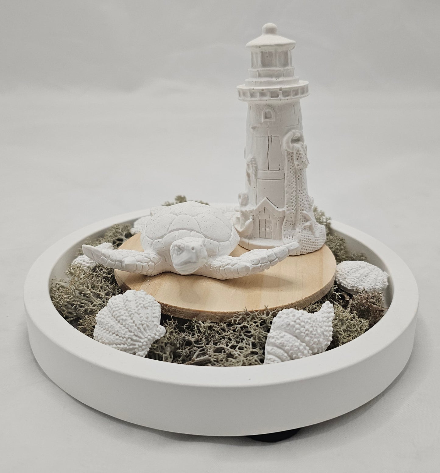 Deko Set "Maritim", aus Raysin gegossen und geschliffen.