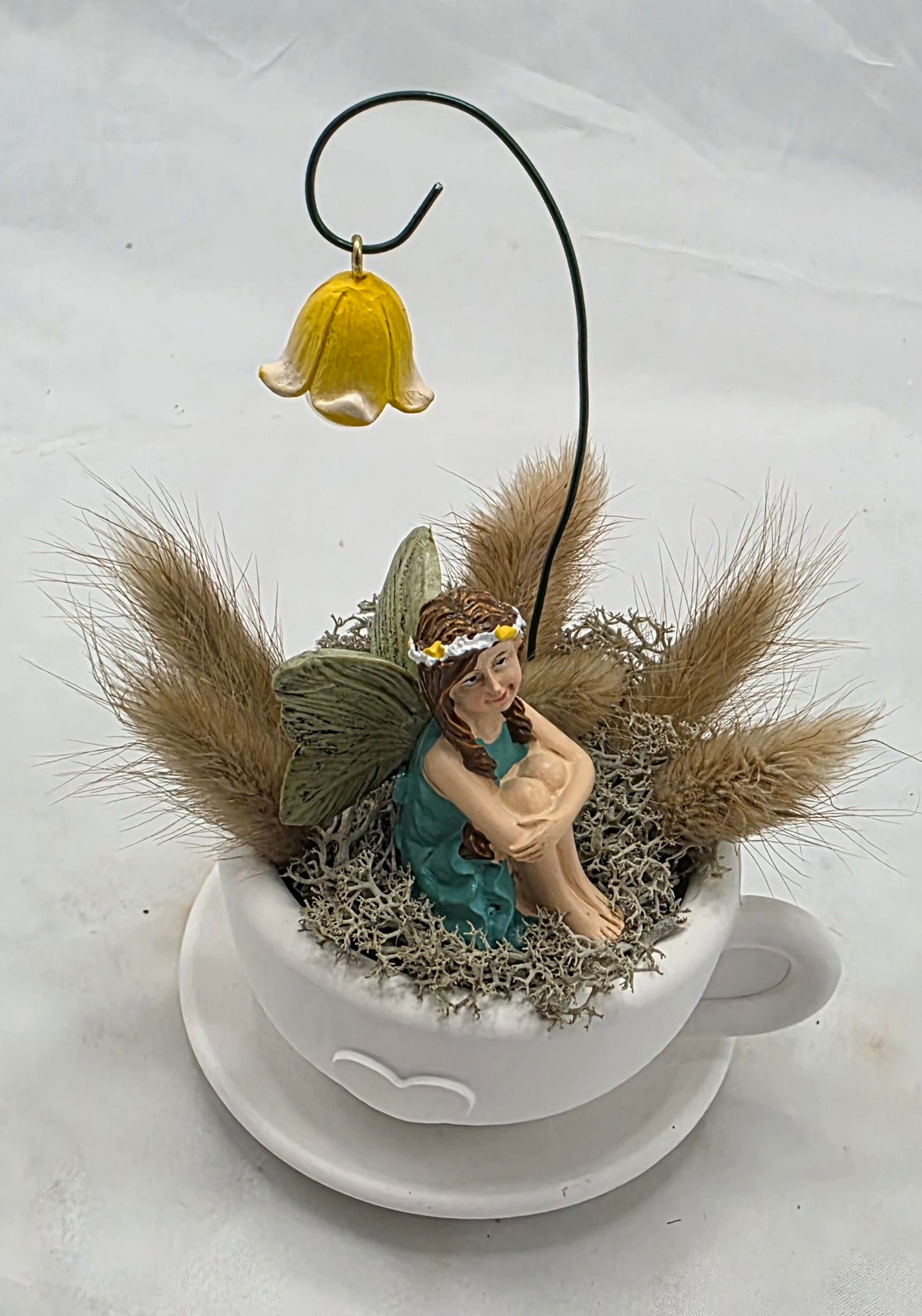 Geschenkset aus Raysin, Tasse, frühlingshaft dekoriert mit Elfe