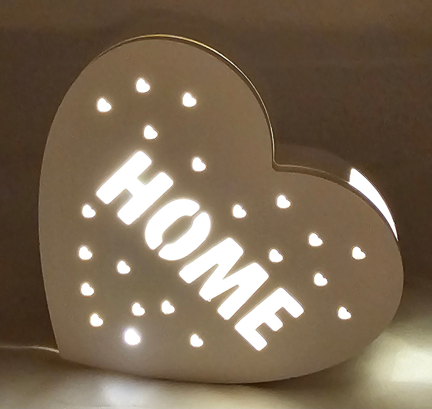 Kleine Lampe aus Raysin "Herzen", verschiedene Motive.