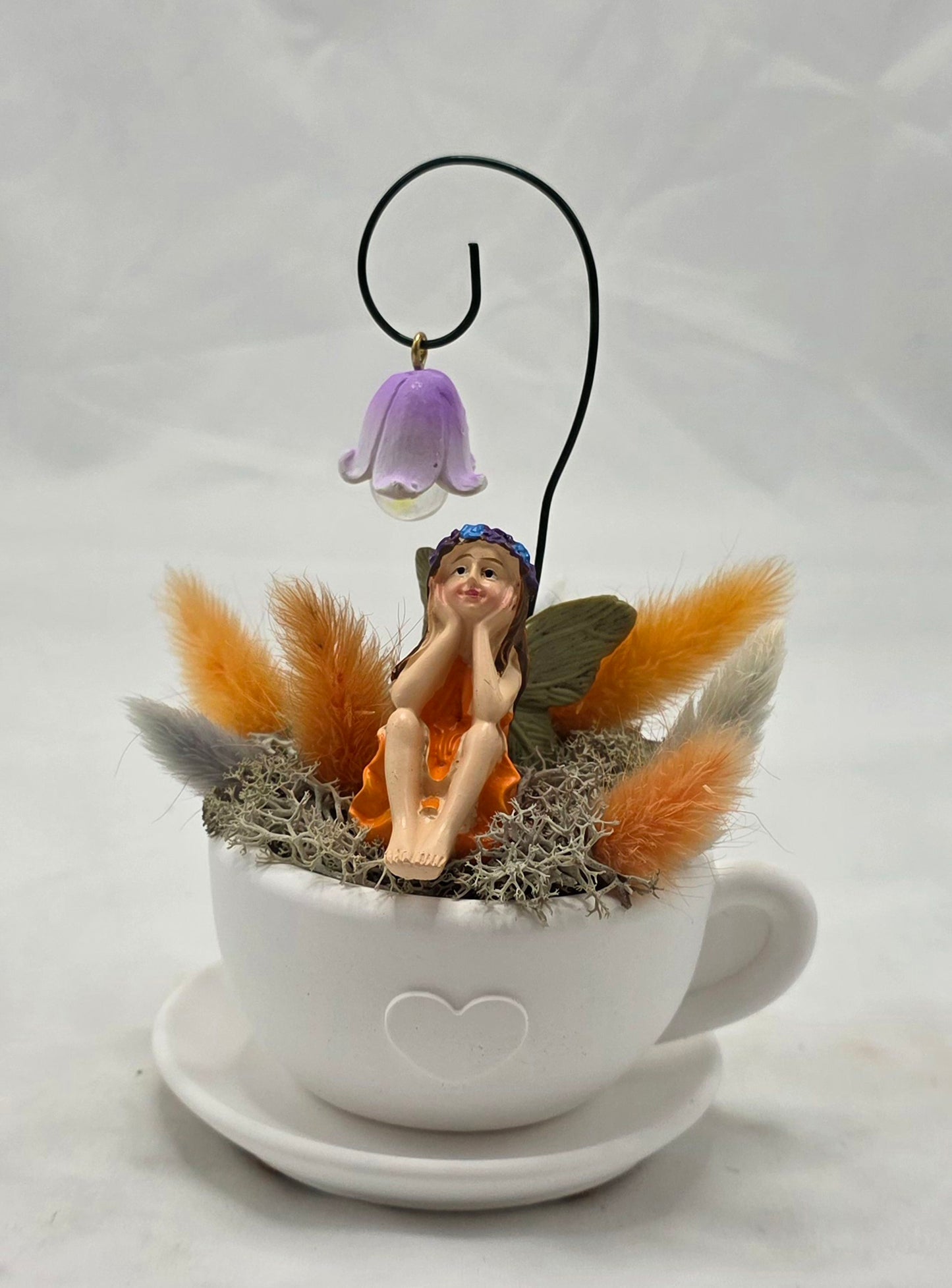 Geschenkset aus Raysin, Tasse, frühlingshaft dekoriert mit Elfe