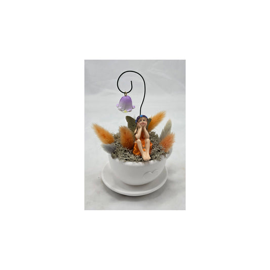 Geschenkset aus Raysin, Tasse, frühlingshaft dekoriert mit Elfe