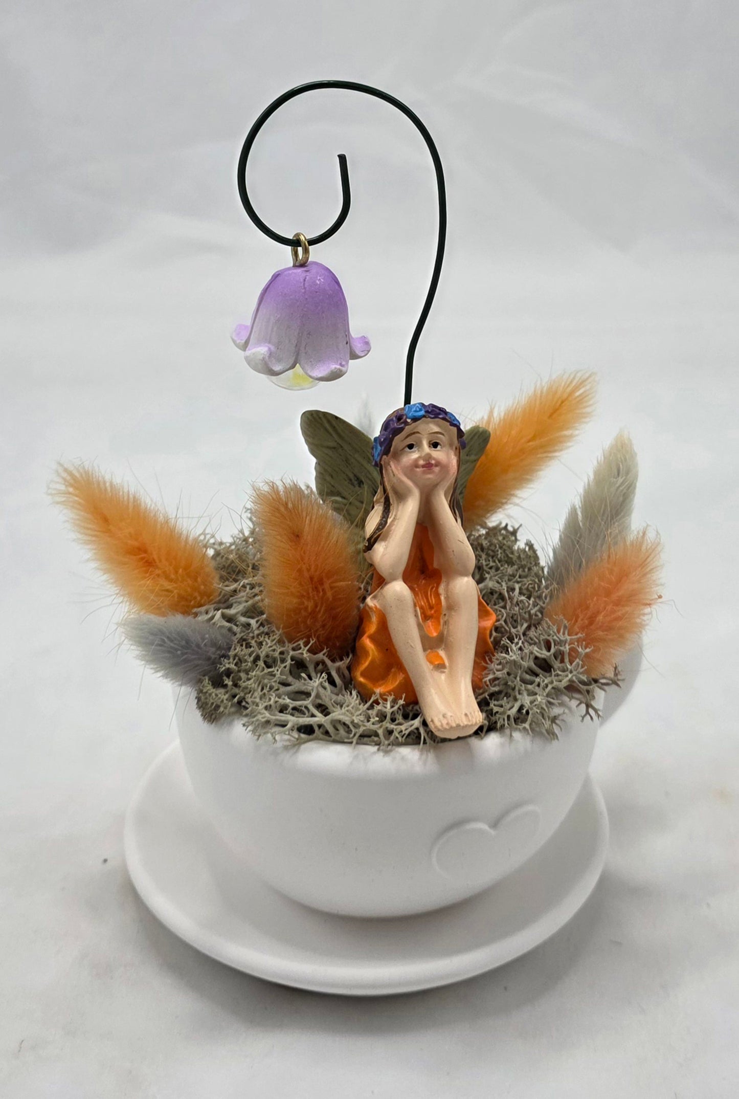 Geschenkset aus Raysin, Tasse, frühlingshaft dekoriert mit Elfe