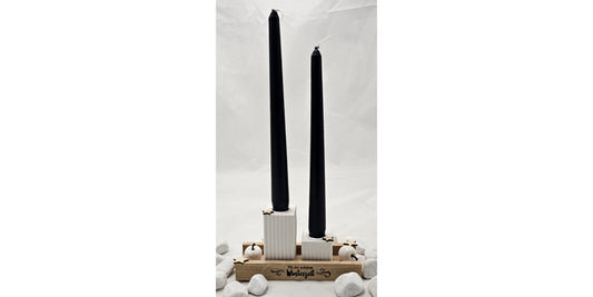 Geschenk Set "Oh du schöne Winterzeit", aus Raysin gegossen im Klötzchenständer.
