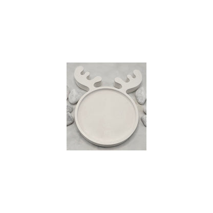 Elch Tablett, aus Raysin gegossen, Dekorationsartikel für die Winterzeit