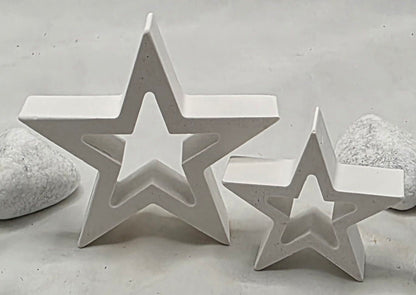 Sterne im 3er und 2er Set aus Raysin gegossen, Dekorationsartikel (Kopie)