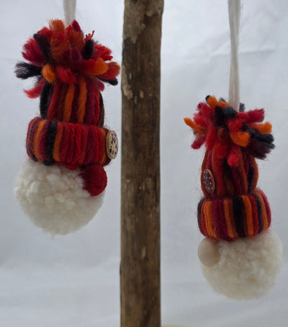 Wollwichtel zum hängen mit Knopf