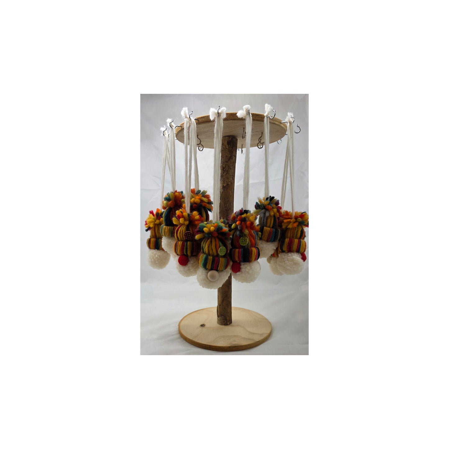 Wollwichtel zum hängen mit Knopf