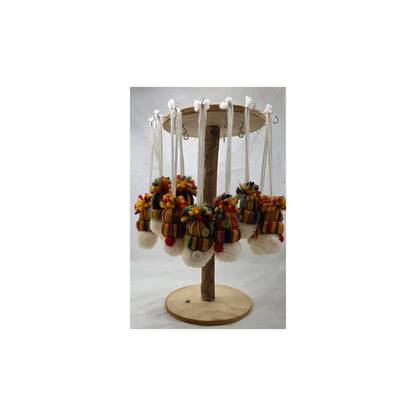 Wollwichtel zum hängen mit Knopf