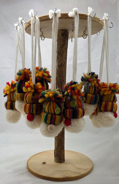 Wollwichtel zum hängen mit Knopf