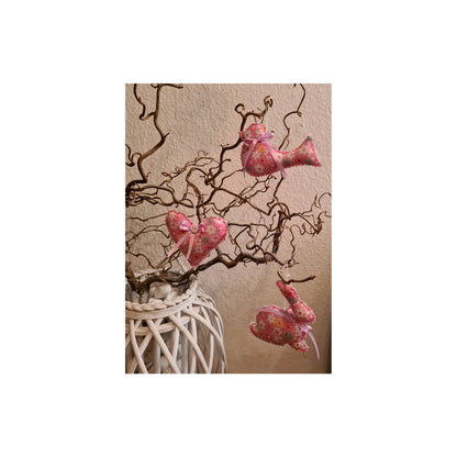 Frühlingsboten genäht im 3er Set ( Vogel, Hase, Herz)