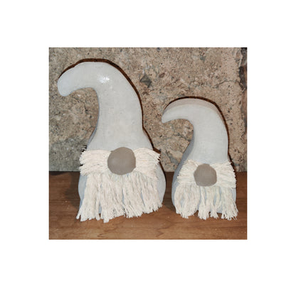 Wichtel aus Beton gegossen im Boho-Style