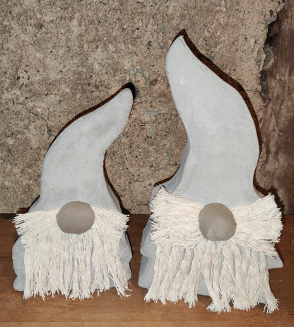 Wichtel aus Beton gegossen im Boho-Style