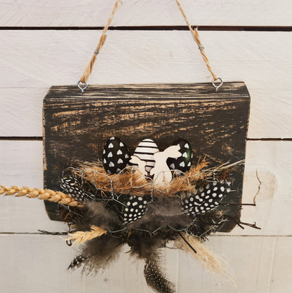 Holzschilder für den Frühling und für Ostern