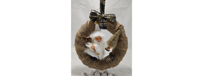 Winterkranz, Weihnachtskranz mit Beleuchtung
